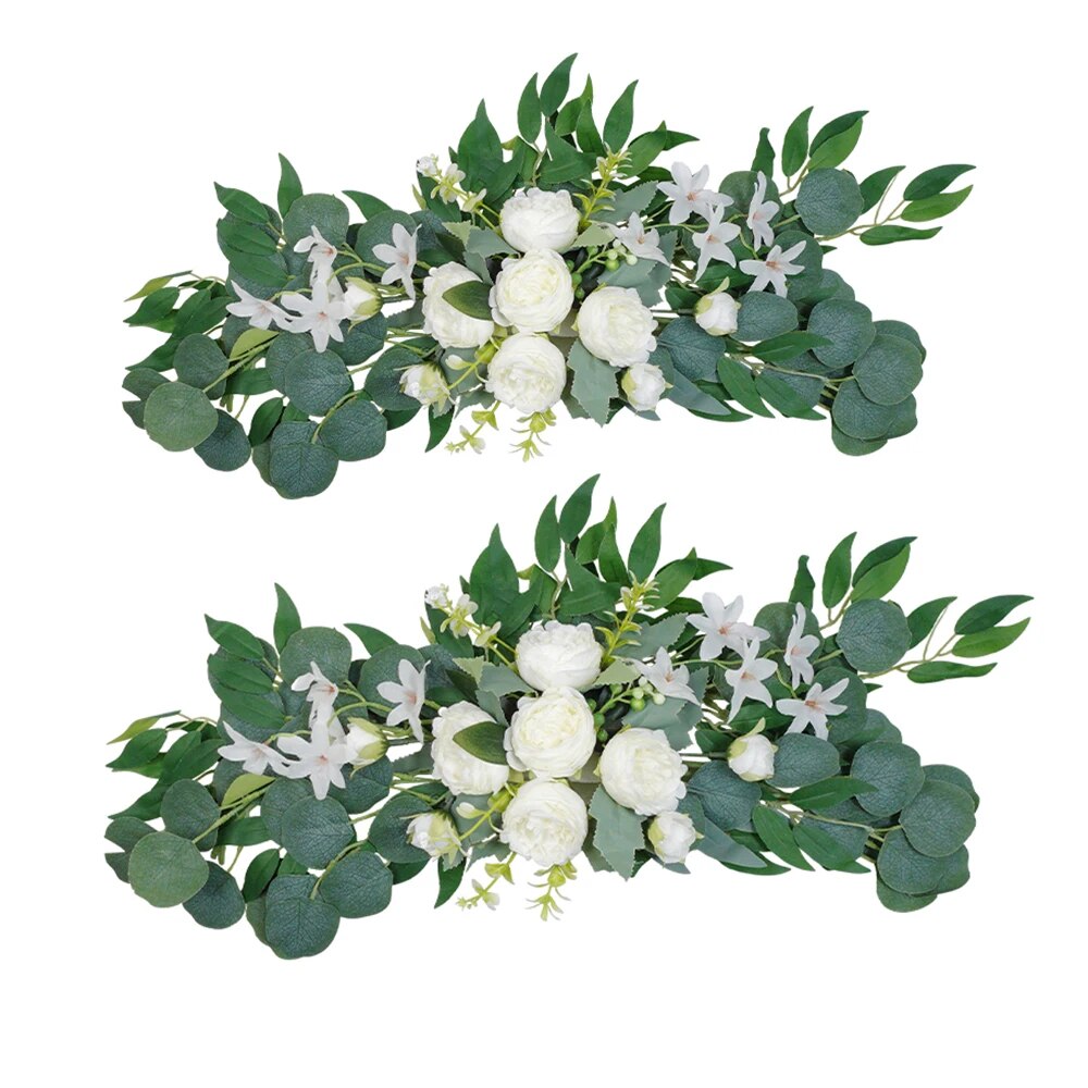 Eucalyptus Preserved - Yapay düğün kemer çiçekler Boho kırmızı