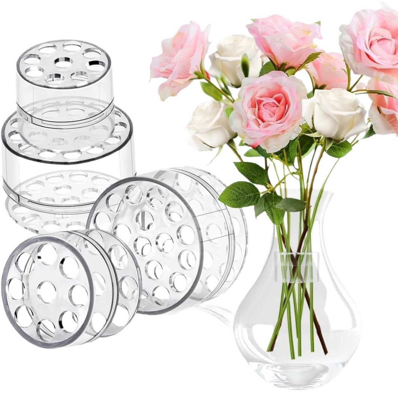 Florist Supply Vases - Spiral İkebana Çiçek Sapı Tutucu, Vazolar