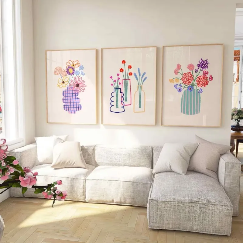 1 adet çerçevesiz tuval üzerin - Florist Supply Vases incelemesi ve fiyatı
