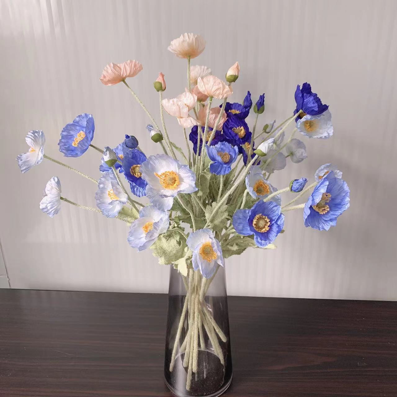 Sahte haşhaş ipek çiçekler uzu - Florist Supply Bulk incelemesi ve fiyatı